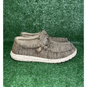 Hey Dude Shoes Wally Sox Brown Casual Loafer Mens Size 8 Comfort Slip On Shoes